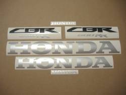 Honda CBR 600RR 2014 black replacement decal set
