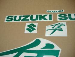 Suzuki Hayabusa glow in the dark signal green decals