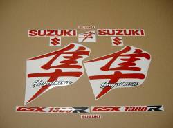 Suzuki Hayabusa mk1 signal light reflective red graphics kit