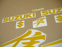 Suzuki Hayabusa 1st gen signal reflective yellow adhesives