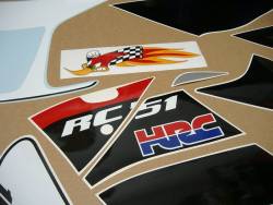 Honda RVT/VTR RC51 Hayden edition replacement stickers set