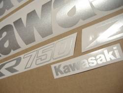 Kawasaki ZXR 750R Ninja 1993-1994 red stickers kit