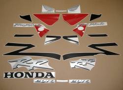 Honda Fireblade 954RR 2003 red/black replica decal set