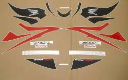 Honda CBR 600RR 2007 red reproduction stickers