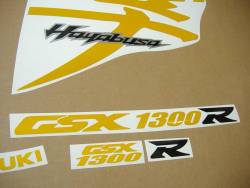 Suzuki Busa 1340 yellow light reflective adhesives
