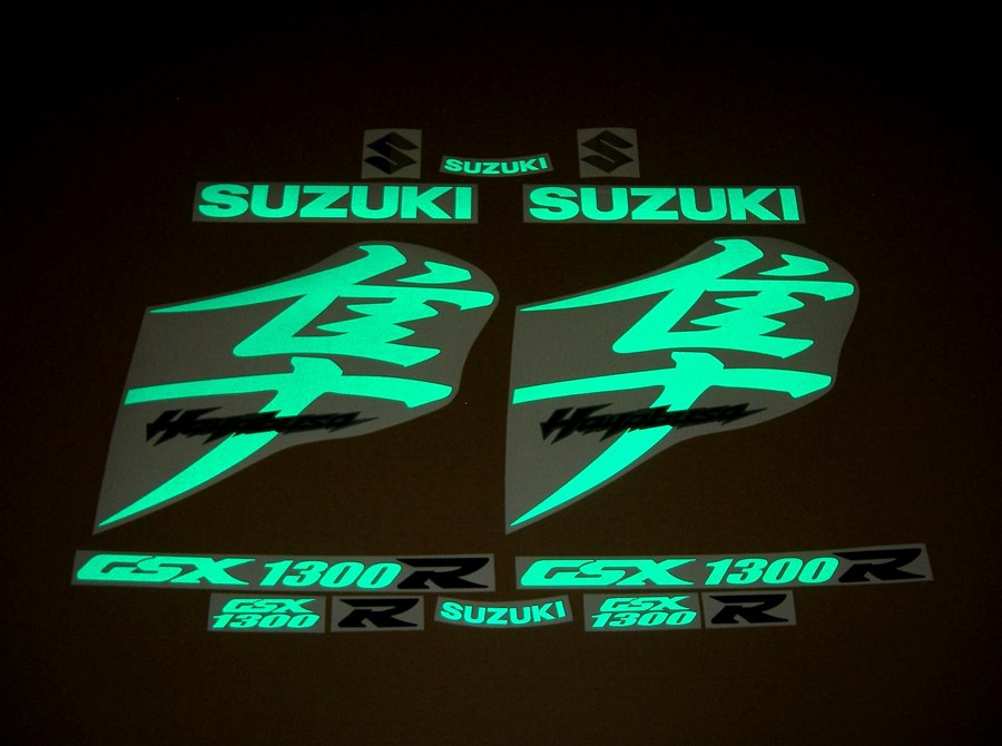Suzuki Hayabusa MK2 2nd generation reflective green decals