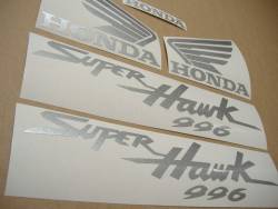 Honda Superhawk VTR 1000F 2004 grey replica stickers kit