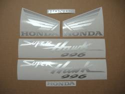 Honda Superhawk VTR 1000F 2004 grey replica decals set