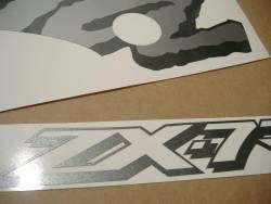 Kawasaki ZX7R Ninja 2000 black restoration sticker set