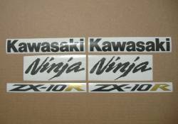 Kawasaki ZX-10R Ninja 2004/2005 green restoration decals
