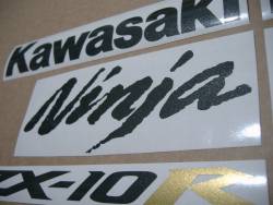 Kawasaki ZX-10R Ninja 2004/2005 green reproduction decals
