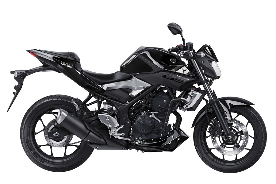 Yamaha MT-03 streetbike 2016 black model decals