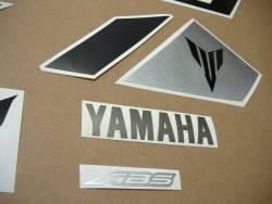 Yamaha MT-03 2016-2017 black version logo graphics