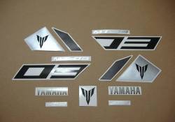 Yamaha MT-03 2016 black version restoration decals set