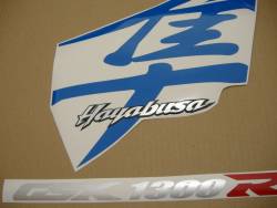 Suzuki Hayabusa 2007 blue adhesives set