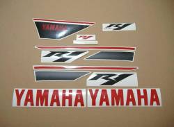 Yamaha R1 2014 white replacement decals kit