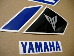 Yamaha MT-03 2016 white/blue reproduction sticker set 