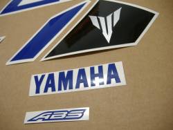 Yamaha MT-03 2016-2017 white/blue version decals set 