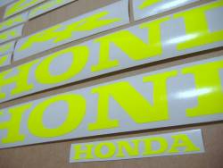 Honda 600rr/1000rr custom signal yellow/green stickers set