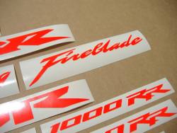 Honda 600rr/1000rr custom neon fluo red stickers kit