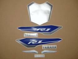 Yamaha R1 2CR 2015 blue replacement decals