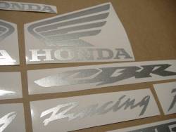 Honda CBR 600RR F4 customized silver grey stickers set