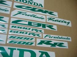 Honda CBR Fireblade light reflective green graphics kit