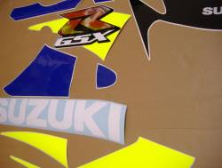 Suzuki GSX-R 600 K1 blue stickers set