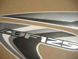 Honda CBF 125 2012 black reproduction graphics set