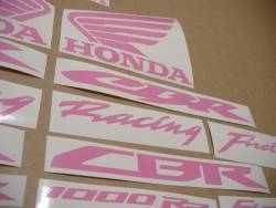 Honda CBR RR customized soft (barbie) pink decals