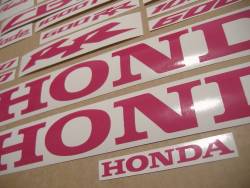 Honda CBR RR custom hot (dark) pink logo emblems 