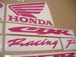 Honda 600 RR custom hot (dark) pink sticker kit