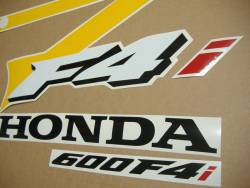 Honda 600 F4i 2004 replacement yellow/grey decals
