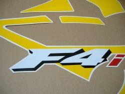 Honda 600 F4i 2004 replacement yellow/grey stickers