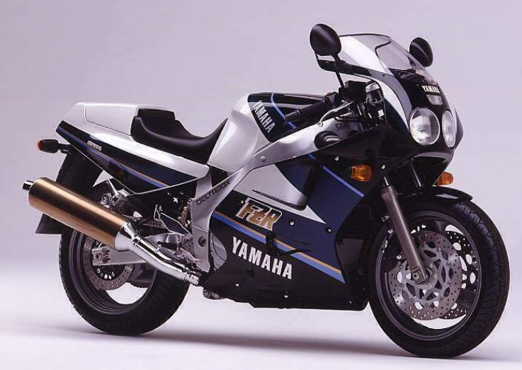 Yamaha FZR 1000 Exup 1991 3LE black/blue/white reproduction stickers