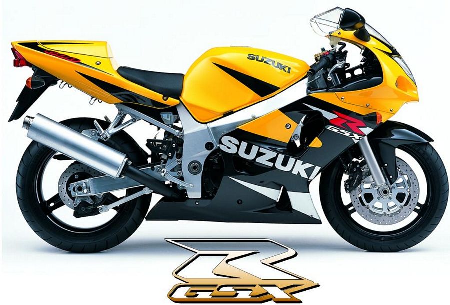 Suzuki GSXR 600 2002 yellow decals