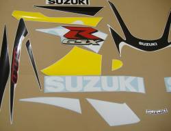 Suzuki GSXR 600 2002 yellow graphics