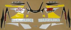 Suzuki GSX-R 600 2002 yellow adhesives set