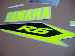 Yamaha R6 2003-2005 fluo neon yellow/green graphics