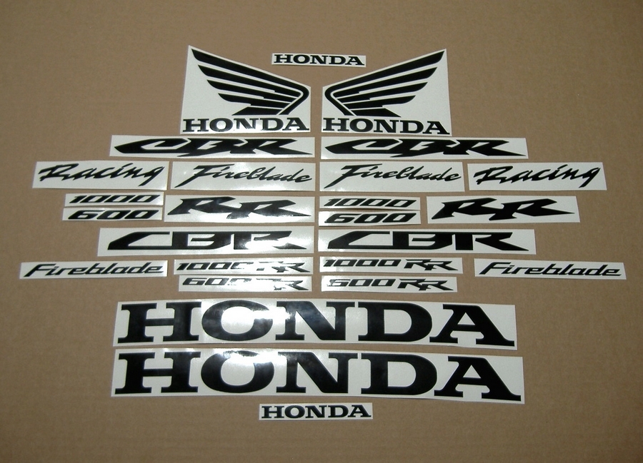 Honda 1000RR/600RR aftermarket black logo emblems