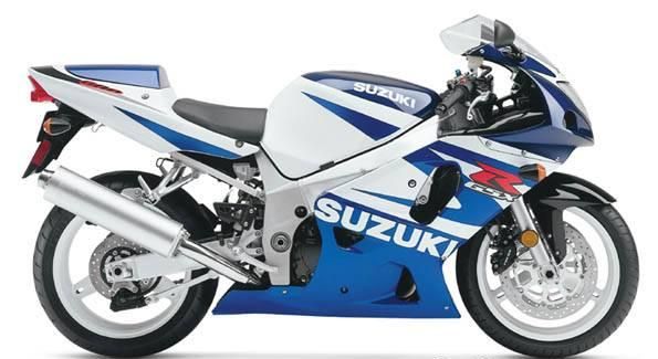 Suzuki GSX-R 600 2002 - WHITE/BLUE VERSION STICKER SET