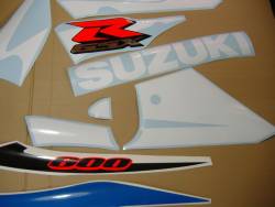 Suzuki GSX-R 600 K2 white stickers set