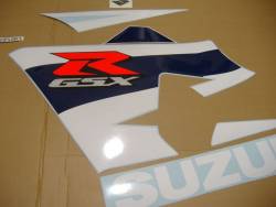 Suzuki GSX-R 600 2004 white decals kit 