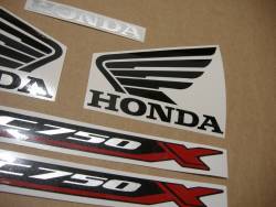 Replacement stickers set for Honda NC750X 2016 red version