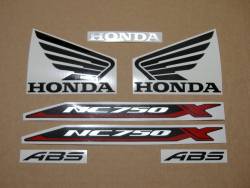 Replacement stickers set for Honda NC750X 2016 silver grey version