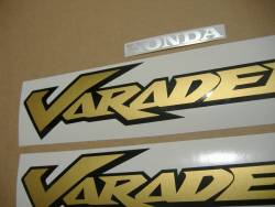 Graphics (vinyl logo replica) for Honda Varadero XL125V 02 red 