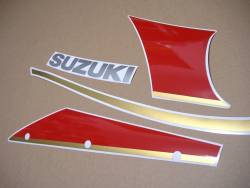 Suzuki GSXR1100 92-93 black/red replacement graphics set