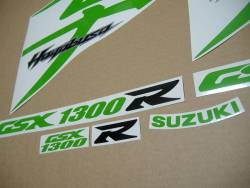 Suzuki Hayabusa k8, k9 or k10 lime green kanji logo graphics