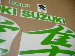 Suzuki Hayabusa k8, k9 or k10 lime green kanji logo stickers