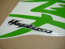 Suzuki Hayabusa 1340 lime green kanji logo graphics set